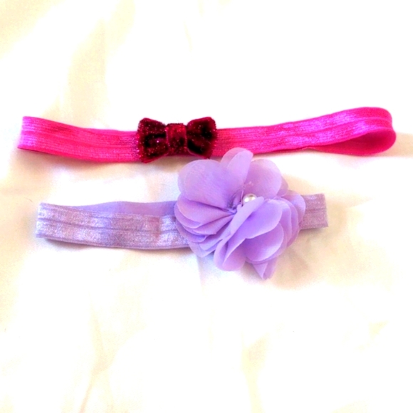 Baby Flower Bow Headbands - Picture 1 of 5